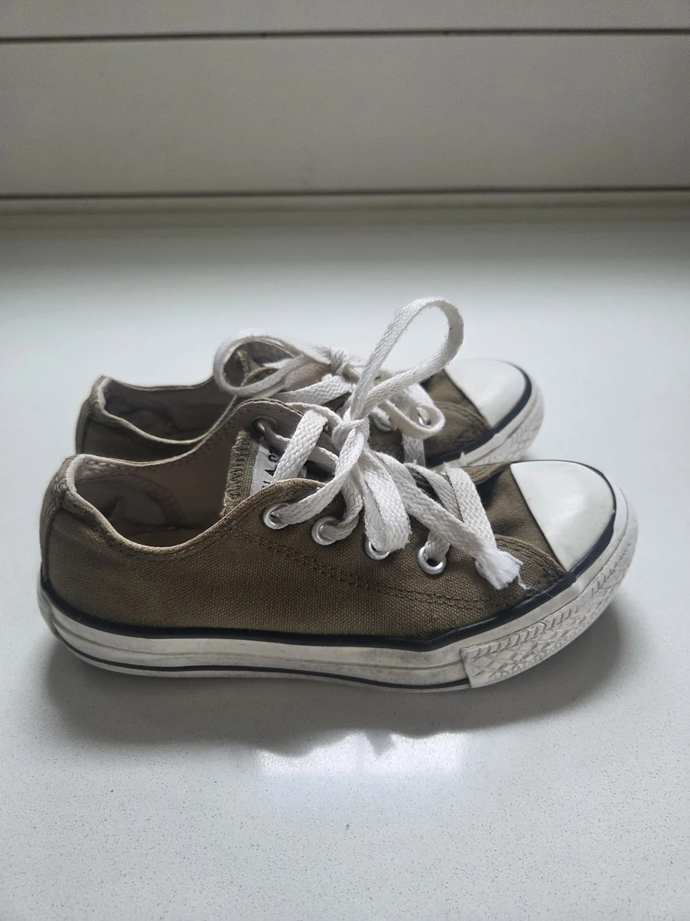 Converse Kids' Olive Green Low-Top Sneakers